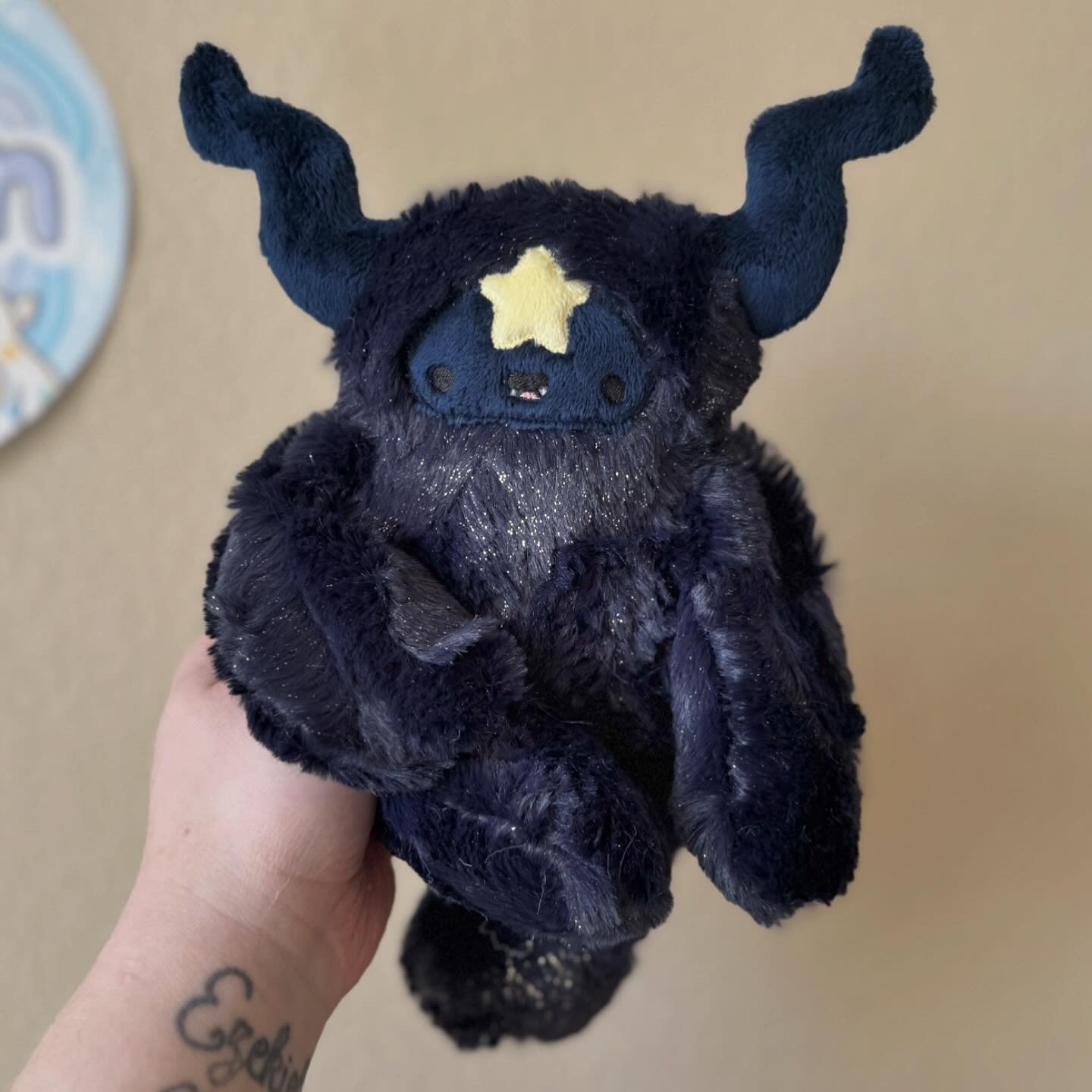 Noir the Navy Glitter Mini Celestial Yeti