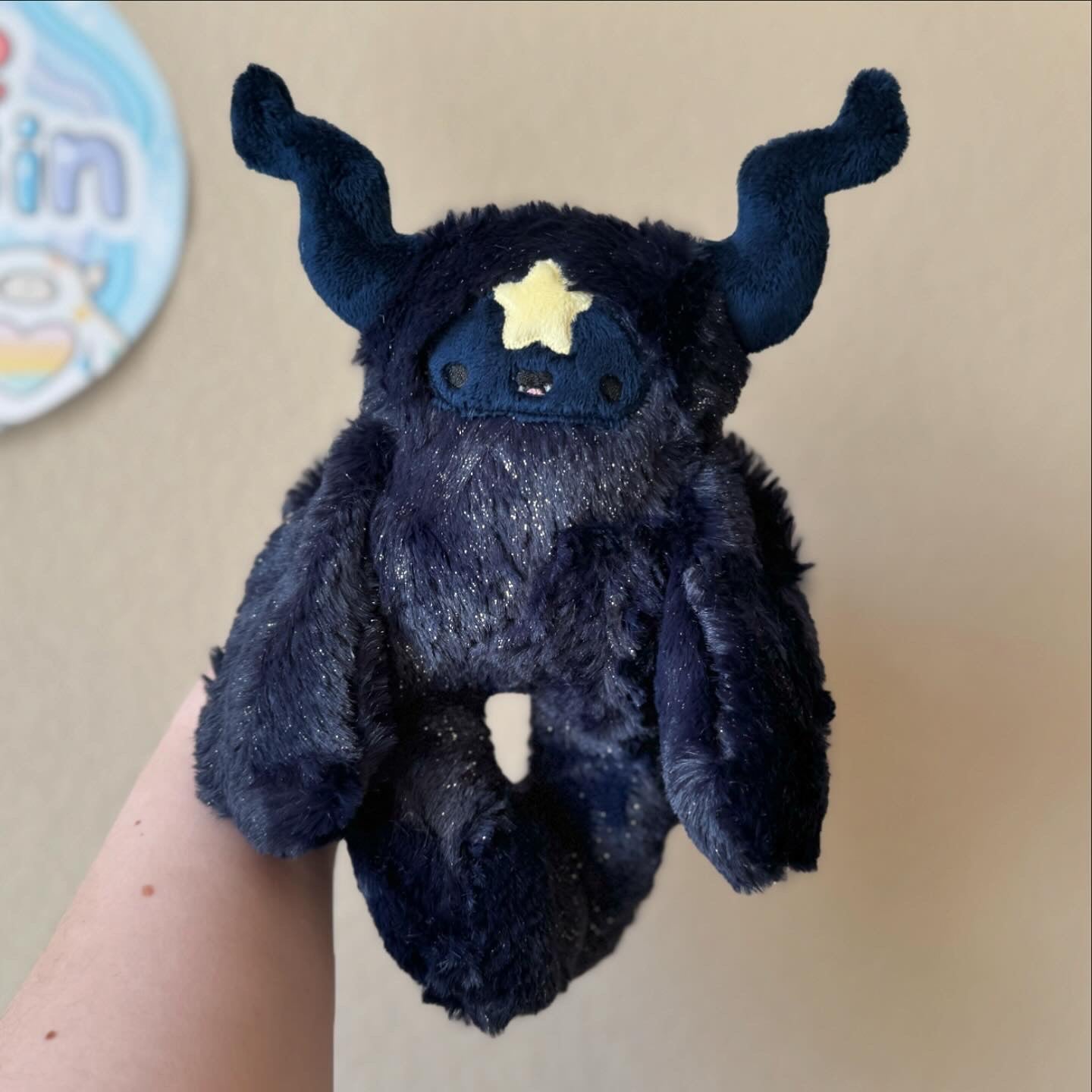 Noir the Navy Glitter Mini Celestial Yeti